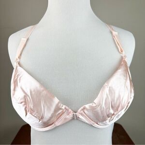 Victorias Secret Vintage 90s Pink Satin Push Up 34C Bra
